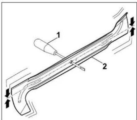 STIHL RT 4082 - Comprobar el equilibrado de las cuchillas - 1