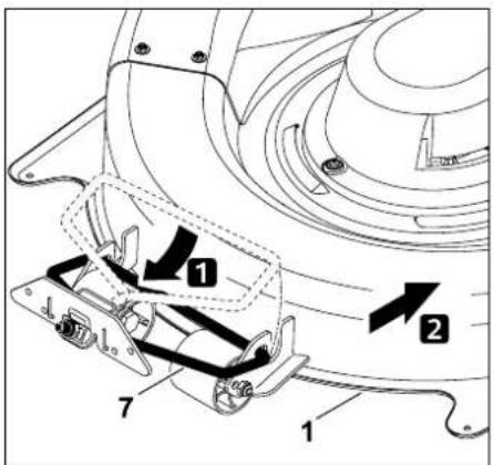 STIHL RT 4082 - Engatar o mecanismo de corte dianteiro - 1