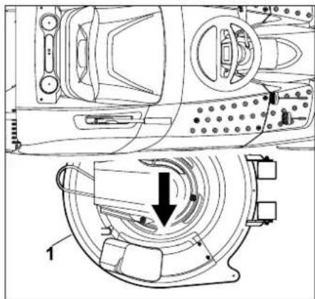 STIHL RT 4082 - Removing the mowing deck - 1