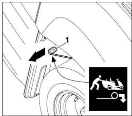 STIHL RT 4082 - Disengaging the gearbox - 1