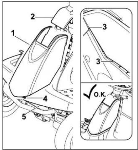 STIHL RT 4082 - Installing the steering column cover - 1