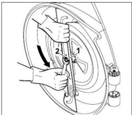 STIHL RT 4082 - Desmontar a lamina de corte - 1