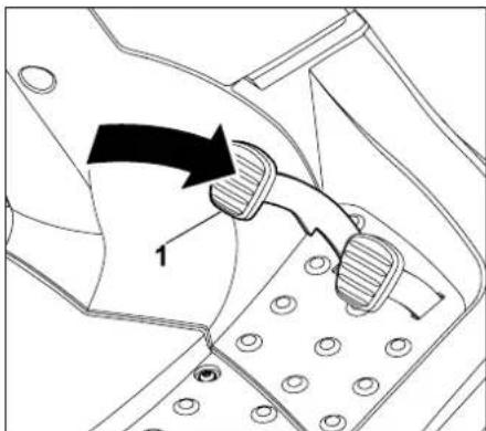 STIHL RT 4082 - Releasing the parking brake - 1