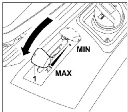 STIHL RT 4082 - Toerental van de verbrandingsmotor instellen: - 3