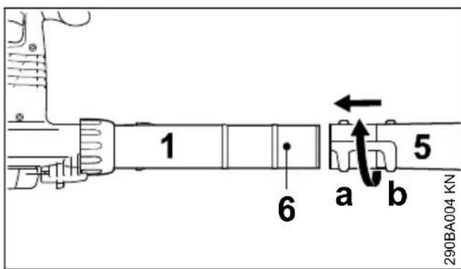 STIHL SHE 71 - Montaggio della bocchetta - 1