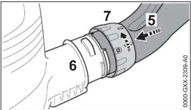 STIHL SHE 71 - Mounting the Elbow - 3