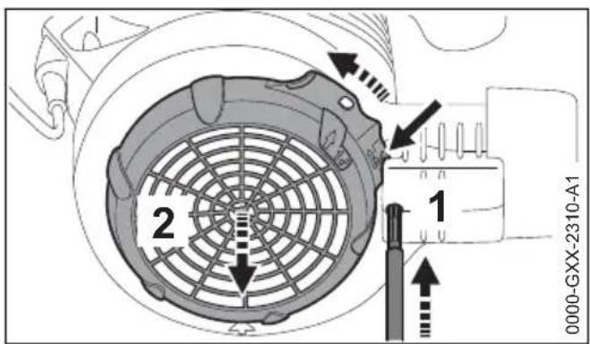 STIHL SHE 71 - Zuigpijp monteren - 1