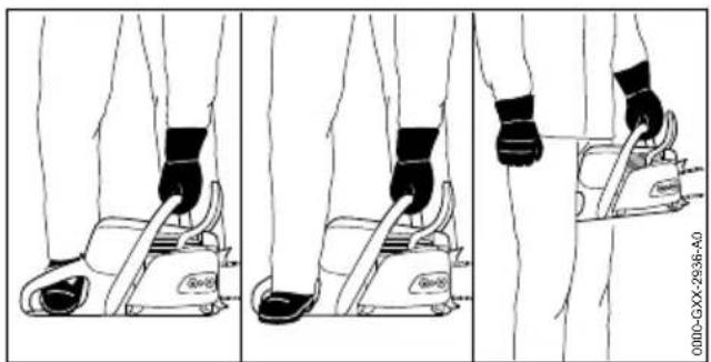 STIHL MS 462 CM R - Mise en route du moteur - 3