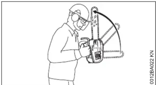 STIHL MS 201 TCM - Pericolo di contraccolpo - 2
