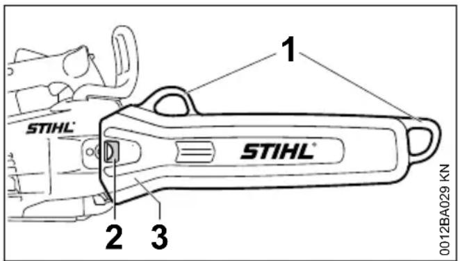 STIHL MS 201 TCM - Protège-chaine imperdable - 1