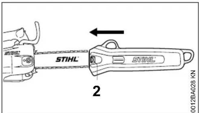 STIHL MS 201 TCM - Verliersicherer Kettenschutz - 2