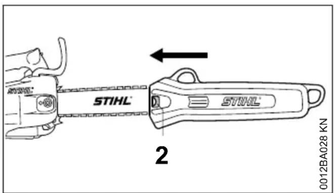 STIHL MS 201 TCM - Protège-chaine imperdable - 2