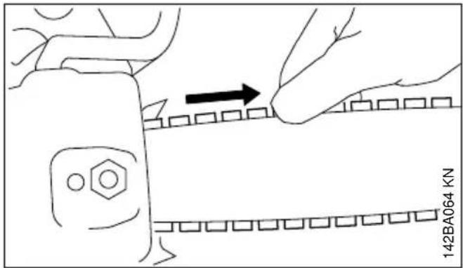 STIHL MS 201 TCM - Spannung der Sägekette prufen - 1