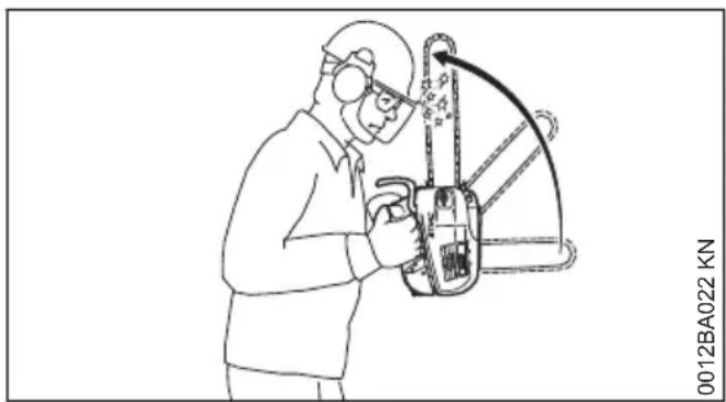 STIHL MS 201 TCM - Gefahr durch Rückschlag - 2