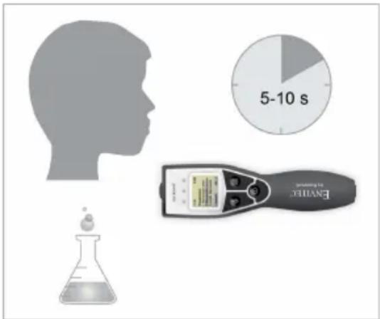Envitec AlcoQuant 6020 - Measurement in passive mode (Menu item 2) - 2
