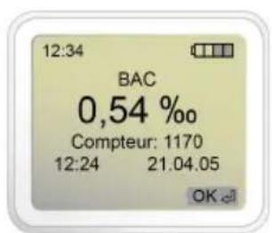 Envitec AlcoQuant 6020 - Signal acoustique et optique - 2