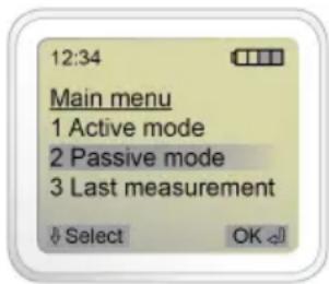Envitec AlcoQuant 6020 - Measurement in passive mode (Menu item 2) - 1