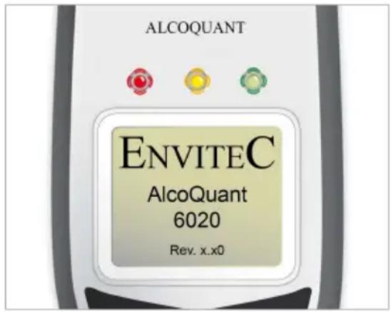 Envitec AlcoQuant 6020 - → Toets ca. 1 seconde ingedrukt houden - 1