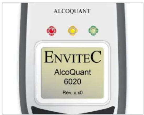 Envitec AlcoQuant 6020 - → Press key for approx. 1 second - 1