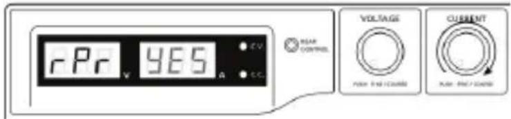 VOLTCRAFT DPPS6015 - B) Réinitialiser les préréglages de sortie (P1/P2/P3) aux valeurs par défaut - 3