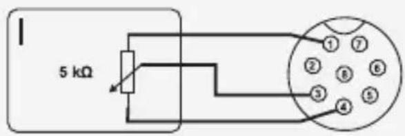 VOLTCRAFT DPPS6015 - c) Control through a controllable resistance (poti) - 2