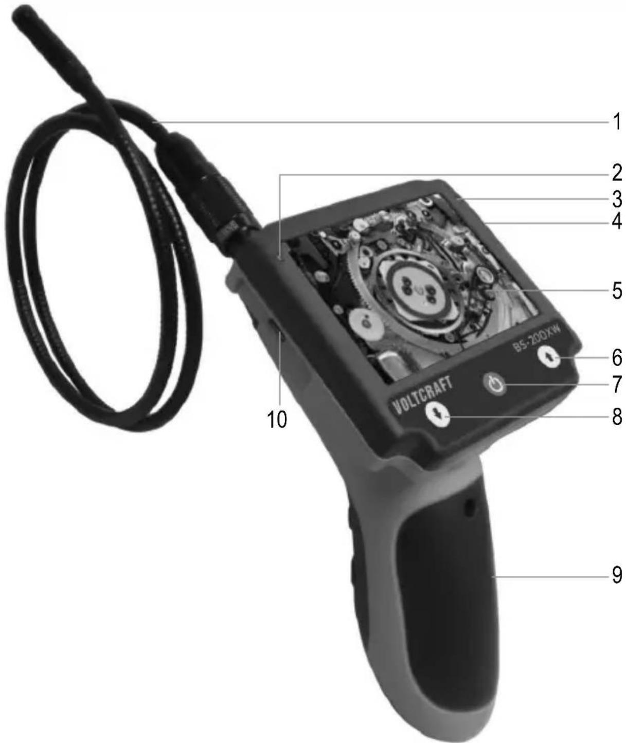 VOLTCRAFT BS200XW - Bedieningselementen - 1