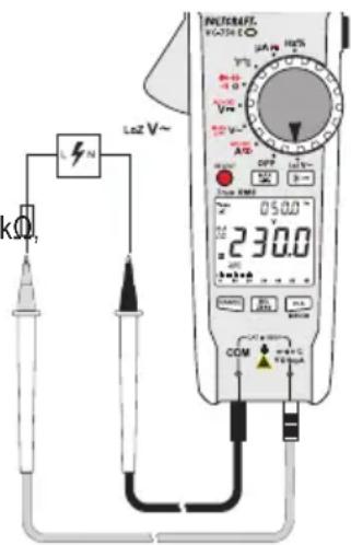 VOLTCRAFT VC750 E - f) LoZ alternating voltage - 1