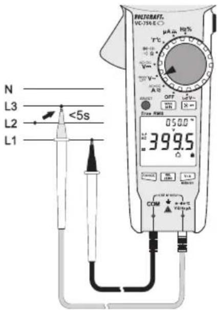 VOLTCRAFT VC750 E - c) Test procedure - 2
