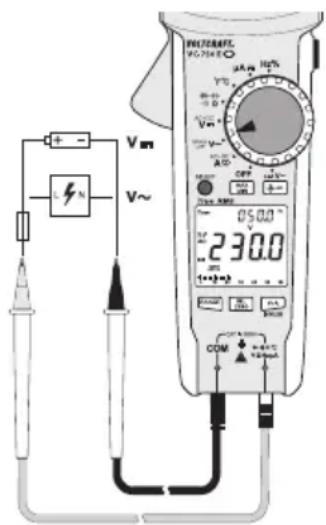 VOLTCRAFT VC750 E - a) Measuring procedure - 1