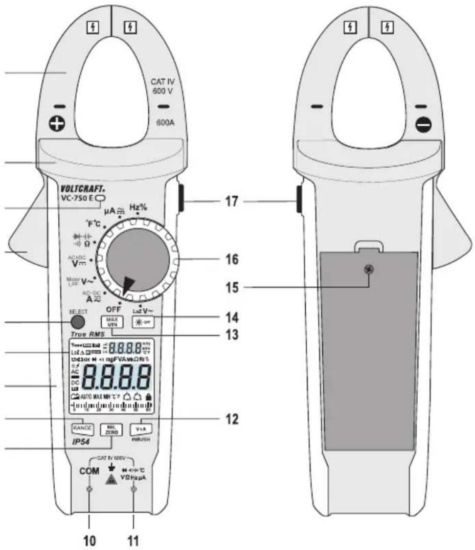 VOLTCRAFT VC750 E - Product overview - 1