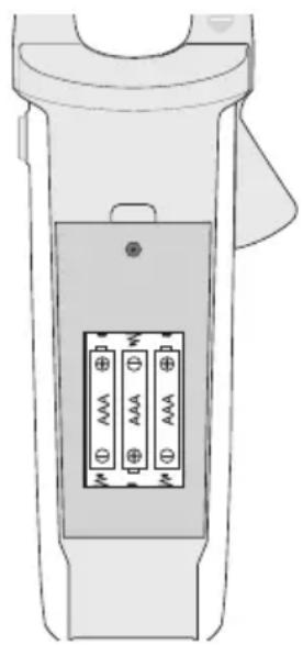 VOLTCRAFT VC750 E - Plaatsen en vervangen van de batterijen - 2