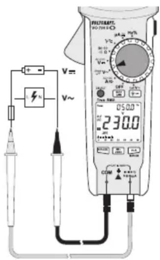 VOLTCRAFT VC750 E - a) Meetprocedure - 1