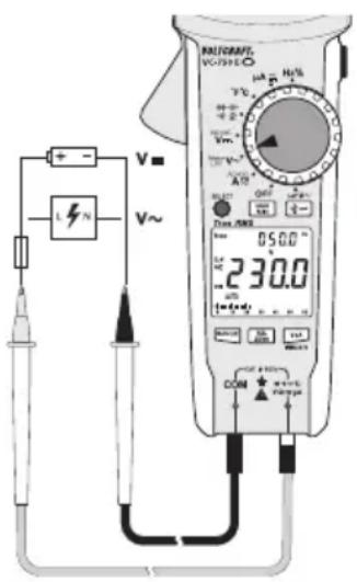 VOLTCRAFT VC750 E - a) Messvorgang - 1