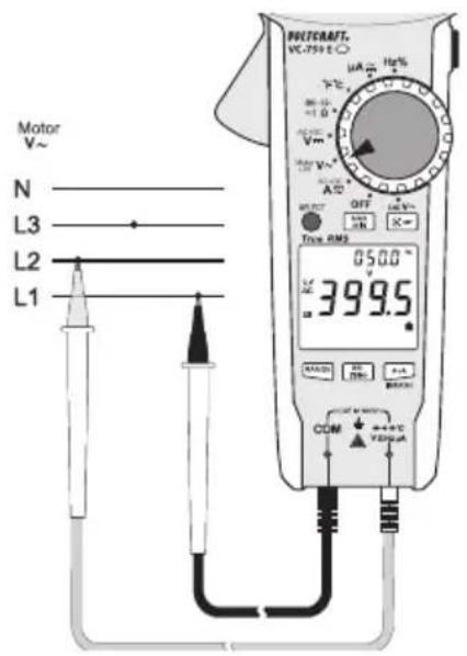 VOLTCRAFT VC750 E - c) Test procedure - 1