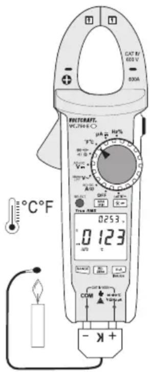 VOLTCRAFT VC750 E - b) Procédure de mesure - 1