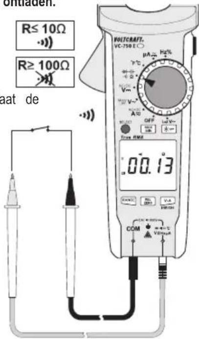 VOLTCRAFT VC750 E - Testen – continuïteit - 2
