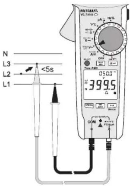 VOLTCRAFT VC750 E - c) Testvorgang - 2