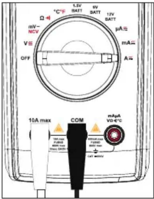 VOLTCRAFT VC151 - This measuring function is suitable for measuring mains current. - 2