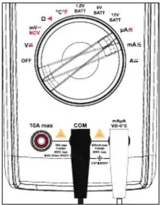 VOLTCRAFT VC151 - f) Mesure du courant - 4