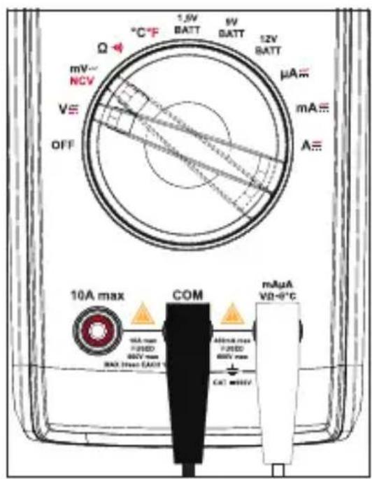 VOLTCRAFT VC151 - b) DC/AC voltage Measurement - 2