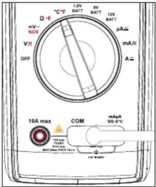 VOLTCRAFT VC151 - e) Temperature measurement - 2
