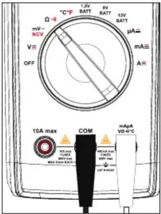 VOLTCRAFT VC151 - c) Resistance measurement (Ω) - 3