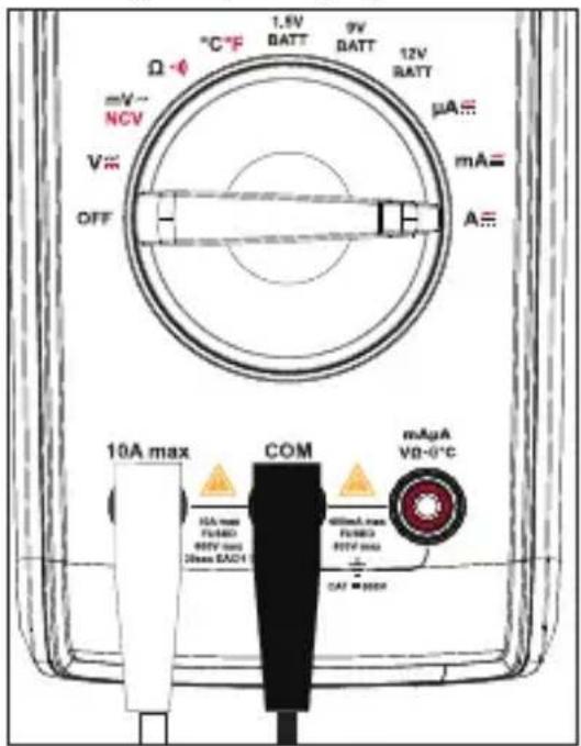 VOLTCRAFT VC151 - f) Mesure du courant - 3