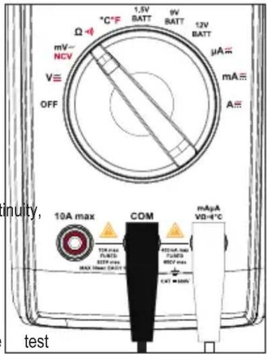 VOLTCRAFT VC151 - d) Continuity test (·)) - 3