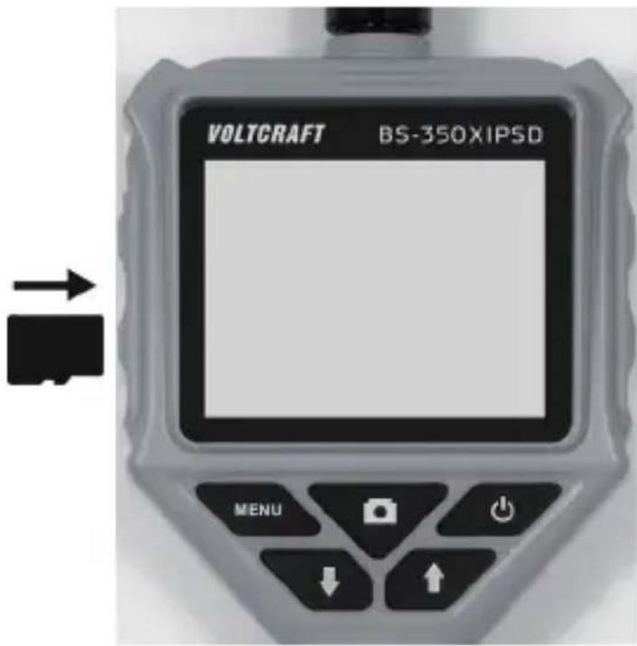VOLTCRAFT BS350XIPSD - b) Insertion of the memory card - 2