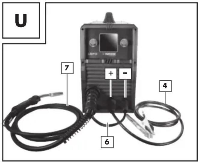 PARKSIDE PMPS 200 A1 - - Adaptación del aparato a la soldadura con hilo macizo con gas de protección - 2