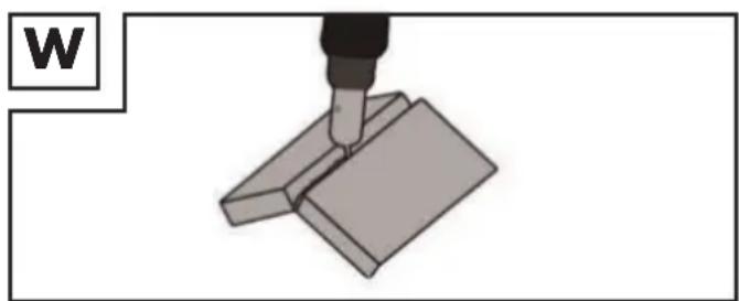 PARKSIDE PMPS 200 A1 - Liaison soudée sur l'angle extérieur - 1