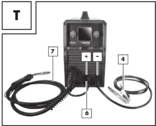 PARKSIDE PMPS 200 A1 - - Adaptation de l'appareil pour le soudage à fil solide sous gaz inerte - 1