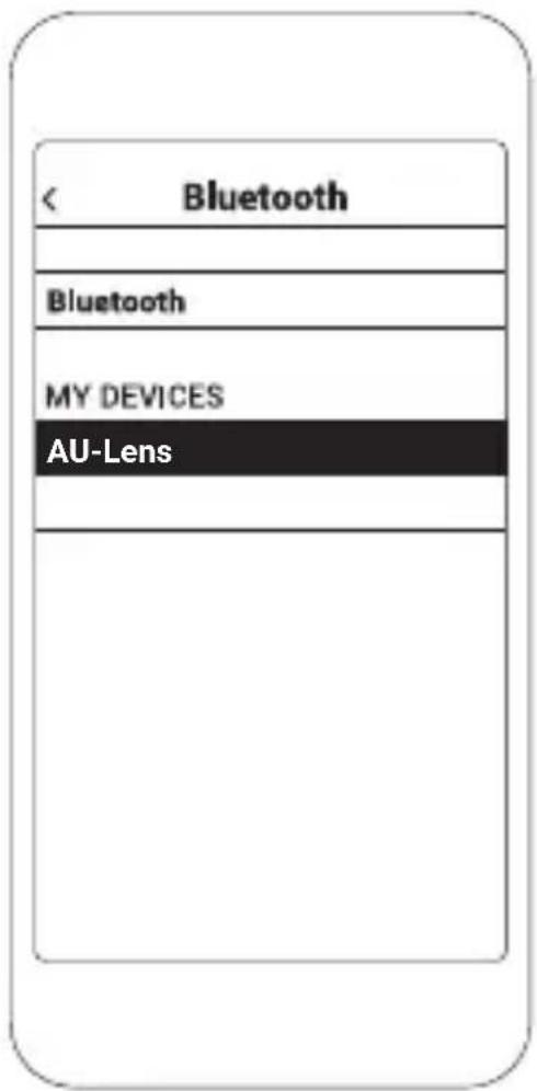 < Bluetooth Bluetooth MY DEVICES AU-Lens