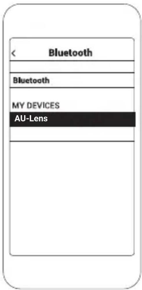 < Bluetooth Bluetooth MY DEVICES AU-Lens